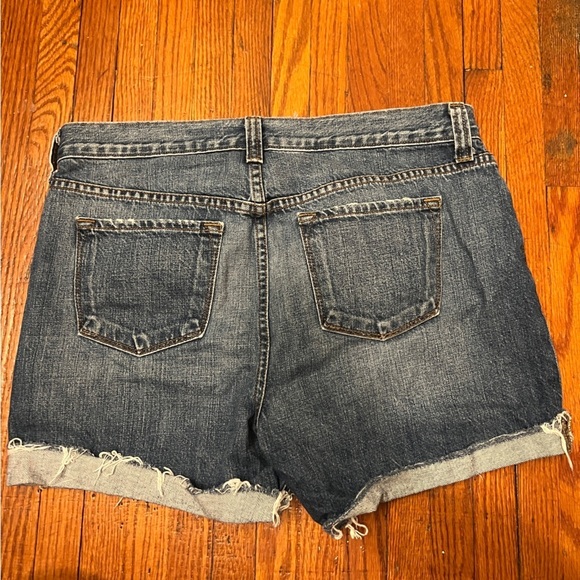 J. Brand Relaxed Denim Blue Women's Cutoff Rolled Hem Shorts, Stellar Wash 26 - Picture 2 of 3